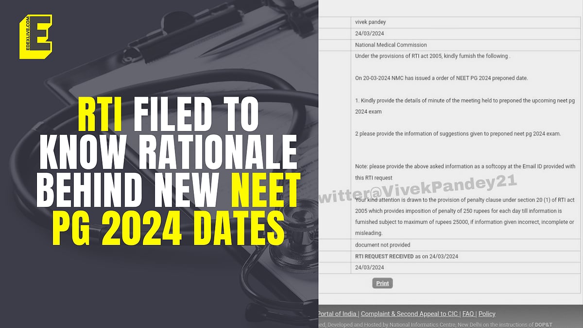 NEET PG 2024: RTI filed to find out rationale behind exam preponement ...