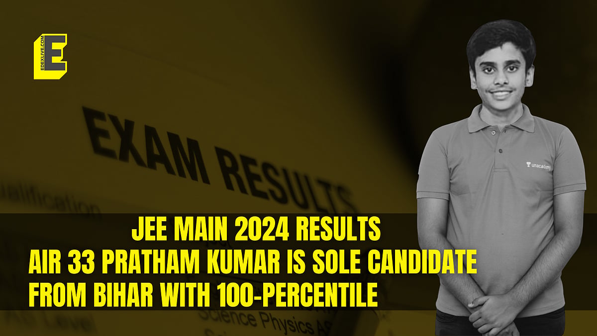 Bottom Jee JEE Main 2024: Bihar's Pratham Kumar Secures AIR 33 with 100 Percentile