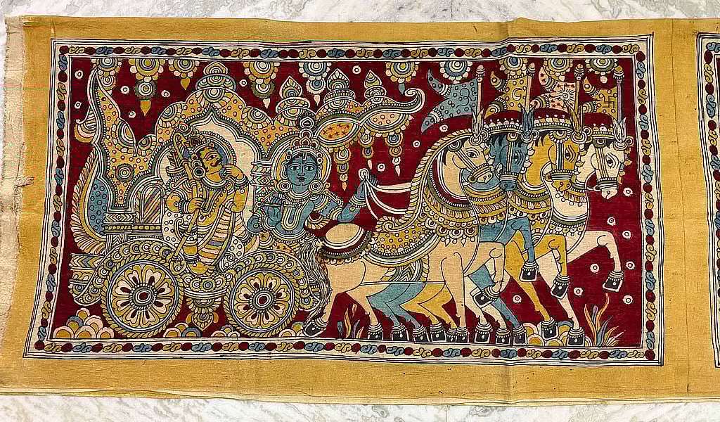 Kalamkari breathes new life into Rashtrapati Bhavan, replacing colonial portraits with Indian heritage