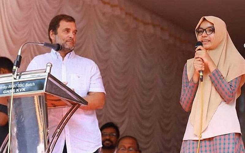 Meet Malappuram student Safa Febin, who translated Rahul Gandhi's ...