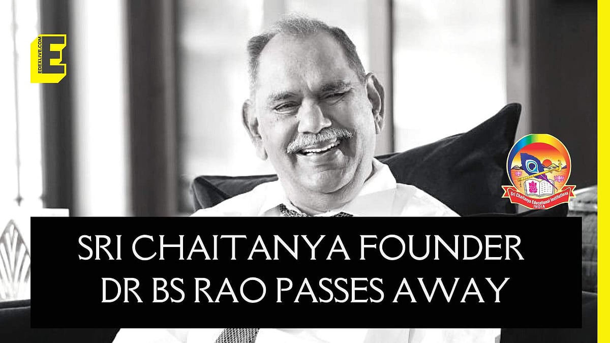 DR BS Rao, Founder-Chairman of Sri Chaitanya Group of Institutions ...